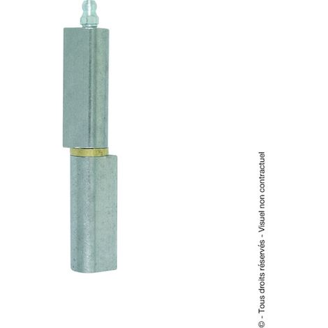 Paumelle à souder SOUDAROC acier avec bague laiton et graisseur hauteur 140 mm - TORBEL INDUSTRIE