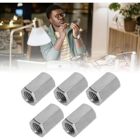 Écrou de raccordement hexagonal M121,75-19-L30mm en acier inoxydable 304 (1/5)