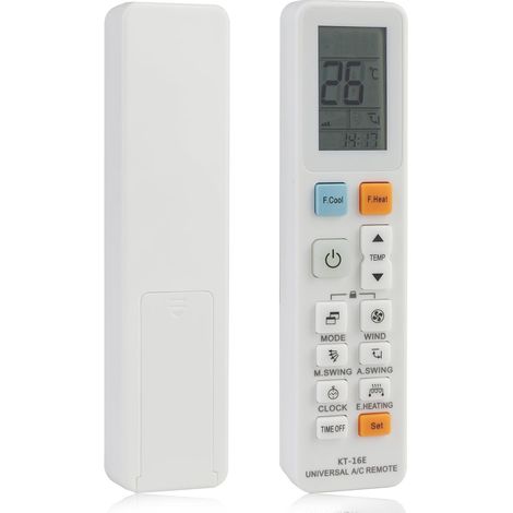Telecomando universale per condizionatori d'aria per LG Midea Samsung Toshiba Haier Daikin Hitachi Sharp Sanyo Hisense Fujitsu e altri telecomandi per condizionatori d'aria Telecomando sostitutivo per (1/5)