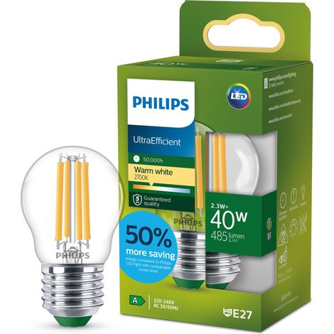 Ampoule LED, Culot E27,40W, Pack de 1, Transparente (1/5)