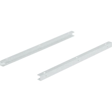 Cyclingcolors – Coulisse pour tiroir en plastique blanc RAL 9010 – Longueur 320mm – Entraxes 128mm – À visser sur paroi latérale ou fond