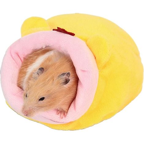 Hamster Bed, Plush House Small Pet Bed for Syrian Hamsters, Guinea Pigs, Hedgehogs and Small Animals (1/5)
