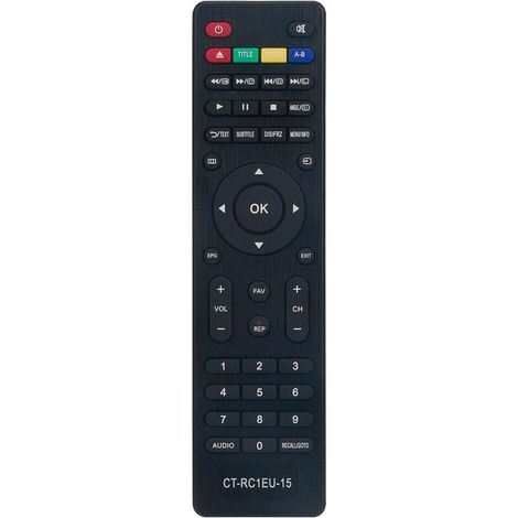 CT-RC1EU-15 CTRC1EU15 Télécommande Rechange pour Toshiba TV 32E1653DG 24E1533DG 42F1633DG