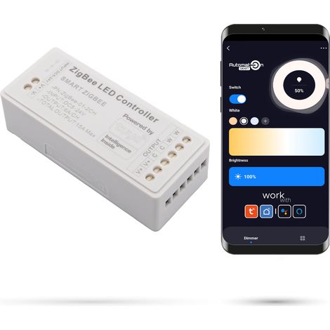 Controlador de tiras LED Tuya CCT Zigbee (1/4)