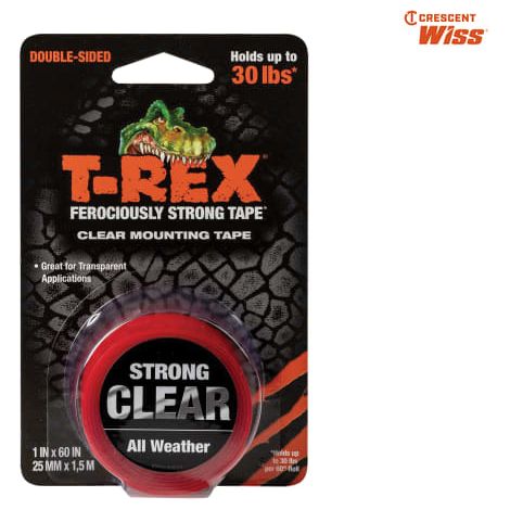 T-REX� Clear Mounting Tape 25mm x 1.5m - SHU285664 (1/4)