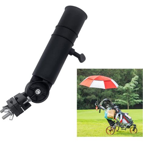 Support de parasol réglable pour voiturette de golf, chaise de pêche et poussettes – Pince universelle, plastique PP, adapté aux poteaux de parasol jusqu'à 40 mm (1/5)