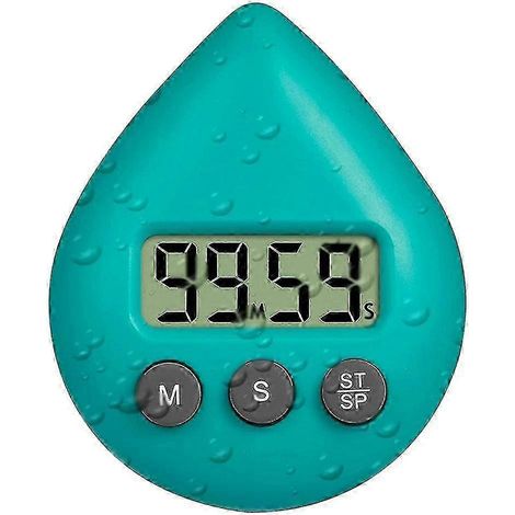 Minuteur de douche silencieux à piles, étanche et numérique, petit format et design mignon. (1/5)