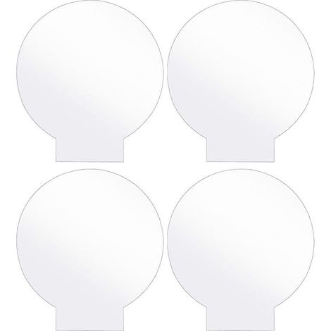Lot de 4 plaques acryliques transparentes pour socles de lampes LED, enseignes, projets de bricolage (1/5)