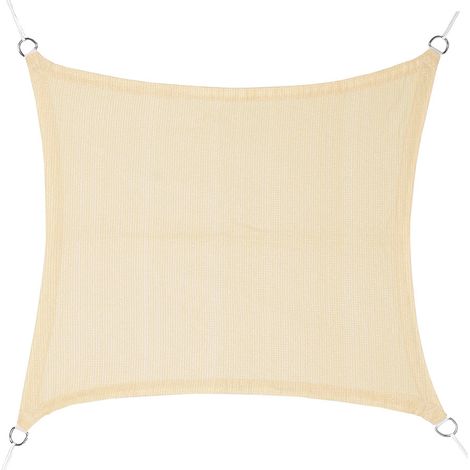 Quadratischer Markisenstoff in Beige 5 x 5 m