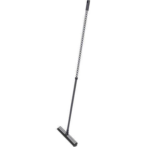 Balai à Poils "Geoflower" 130cm Noir & Blanc