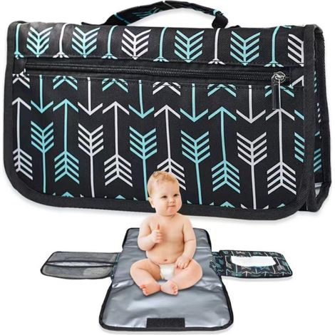 Tragbare Babywickelunterlage, wasserdicht, faltbar, ideal für Reisen und als Wickelauflage für Babys