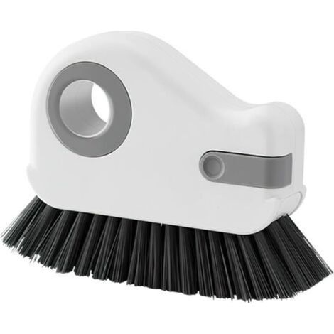 Brosse de nettoyage 2 en 1 pour rainures de fenêtres, cadre de fenêtre, brosse de nettoyage multifonction, brosse de nettoyage des joints, brosse de nettoyage des joints, brosse de net (1/5)