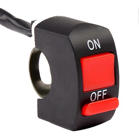 Interrupteur marche/arrêt à bouton-poussoir - Pièces de modification pour motos tout-terrain (1/5)