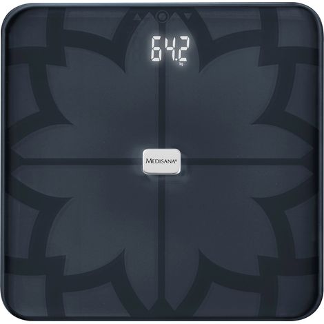 Medisana Körperwaage Personenwaage Körperanalysewaage Bluetooth schwarz 180kg (1/5)