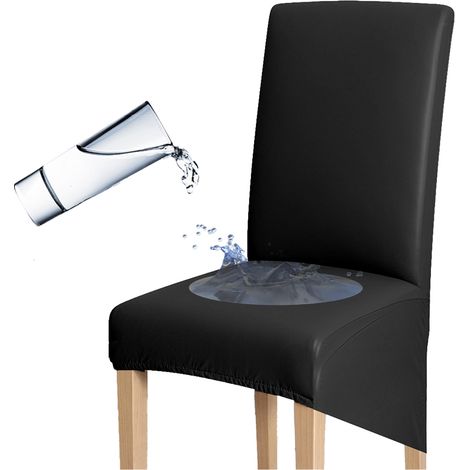 Bezug für XXL-Stuhl, Rückenlehnenhöhe 60–75 cm, aus Kunstleder, schwarz
