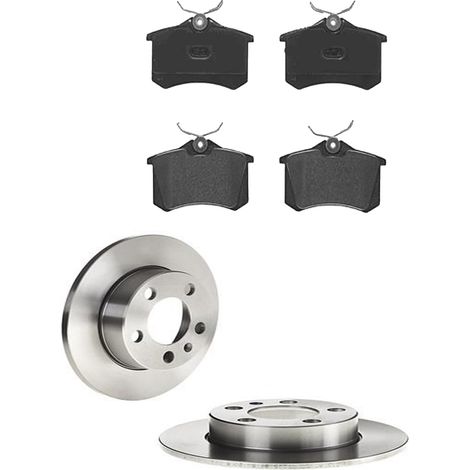 KIT FRENI POSTERIORI compatibile con SEAT IBIZA V (KJ1) - DISCHI + PASTIGLIE OEM: P 85 020 / 16883 /SOSTITUZIONE DIRETTA/BASSA POLVERE/SILENZIOSO (1/5)