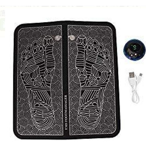 Appareil de massage des pieds rechargeable par USB, tapis de massage des pieds, stimulateur musculaire électrique, dispositif de circulation sanguine des pieds (1/5)
