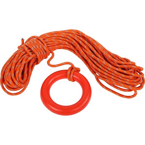 Corde d'évasion réfléchissante 30m, diamètre 0,8cm, flottante sur l'eau, corde de sécurité extérieure pour escalade et survie (1/5)