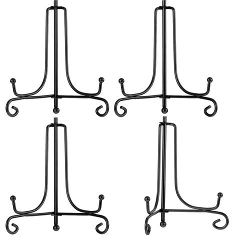 Filiyano – support élégant pour photos – Présentoir en métal pour assiettes, chevalet en fer, support élégant pour photos, œuvres d'art, assiettes (1/5)