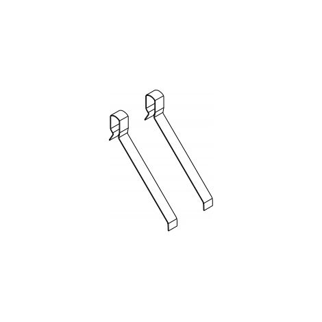 Ria River  Ressorts pour bouton - 2 pièces - Métal - Compatible cuvette WC suspendue - Durable et fiable