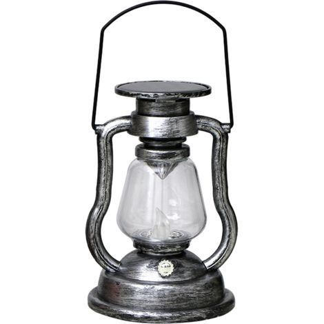 Lampe solaire à pétrole à l'ancienne, lanterne pour chevaux, lampe portable, décoration extérieure pour jardin ou cour, lampe à flamme LED (1/5)