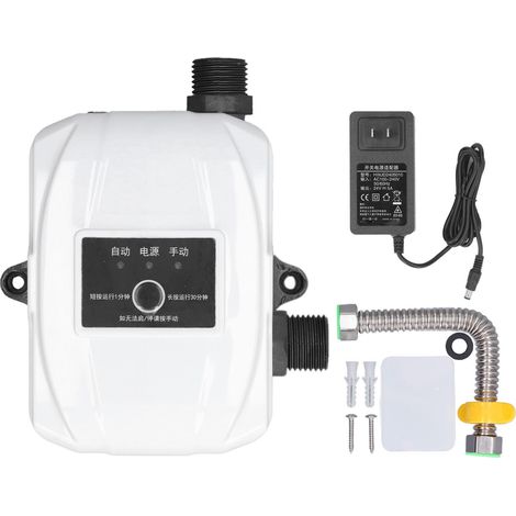 150W 24V Water Pressure Booster Pump Automatic Waterproof Low Noise 20m Lift Water Pump for Shower Faucet 100‑240V DN15 US Plug 100‑240V