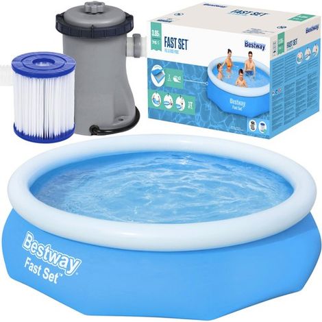 piscinas redonda fast set hinchabl+depuradora 305x76 3638l 57270 (1/5)