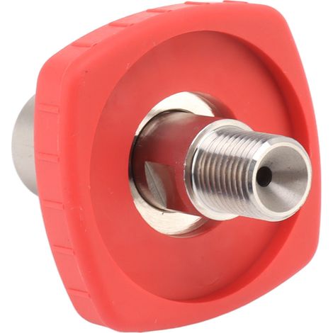 Raccord de réservoir de CO2 carré rouge G5/8 vers 1/4 BSPP en acier inoxydable pour remplacement (1/5)