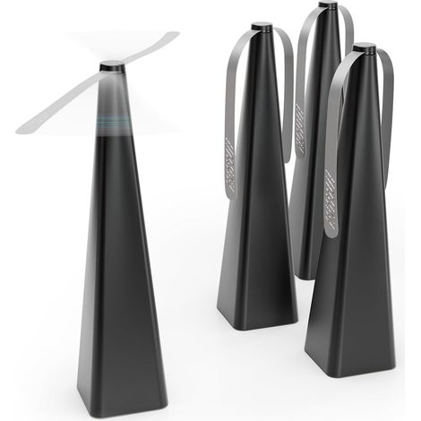 4X Ventilateur Anti Mouche à Batterie - Barriere a Insectes Volant et Rampant - répulsif Mouche pour Table ou à Suspendre - Ventilateur Anti Moustique (1/5)