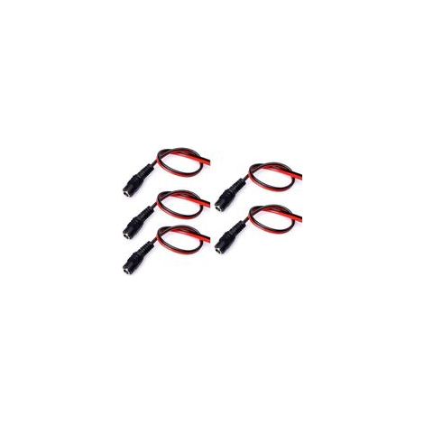 Connecteurs femelles fiables pour câble d'alimentation DC5,5 x 2,1 mm - Identification facile