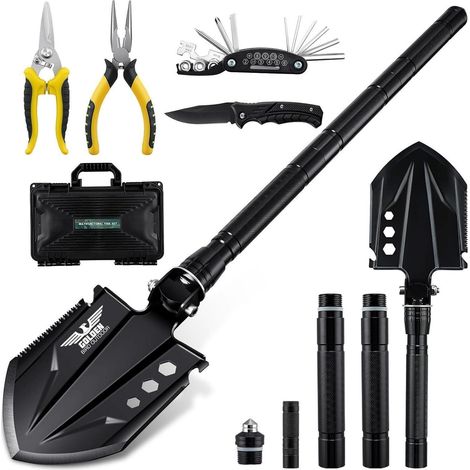 Klappspaten Klappschaufel Outdoor Survival Camping Notfälle 76cm (1/5)
