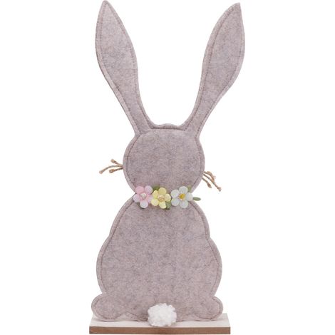 TrendLine Dekofigur Osterhase 45 cm braungrau Osterdeko Hasendeko (1/2)