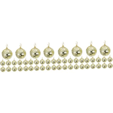 4 Ensembles Boules De Décoration De Sapin De Noël Decoration Noel Decoration De Noel Décorations Diffuseur Pendentif Sapin De Noël Mini Boule Disco Un Verre Golden 12 Pièces 4 (1/5)