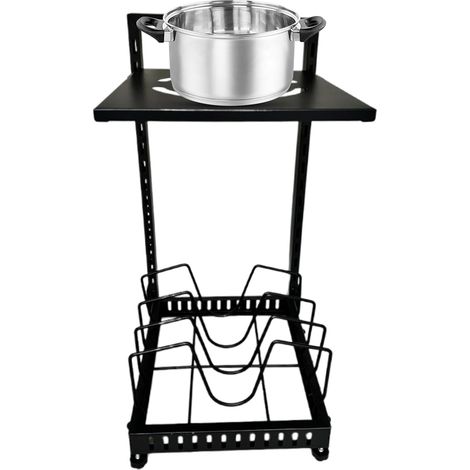 Organisateur de Casseroles et Poêles - Support à 2 Niveaux (1/5)