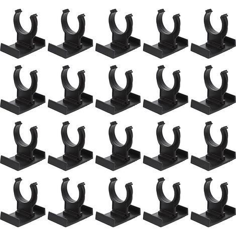 20 clips de fixation noirs pour plinthes de meubles, clips de nivellement pour pieds de meubles, clips de fixation pour plinthes de cuisine, clips de fixation en plastique (1/5)