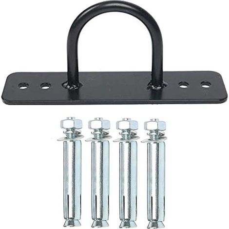 Supporto per corda da allenamento, ancoraggio a parete rinforzato, gancio di fissaggio stabile e robusto per giardino, palestra, casa, studio di yoga, esterni, garage. (1/4)