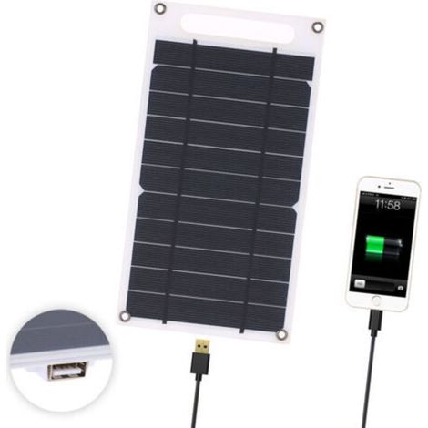 Panneau solaire USB portable 7,8 W 6 V 1300 mA avec ventouse pour les voyages, le camping et la randonnée (1/5)