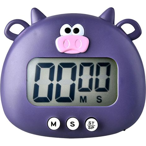 Niedlicher, tierförmiger digitaler Küchentimer mit starkem Magnetständer, akustischem Alarm, großem Display, ideal für Zeitmanagement, Sport und Backen (Typ E-2). (1/5)