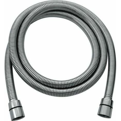 ROUSSEAU Flexible de ducha 1,5-1,85m doble corneta en acero inoxidable cromado (1/2)