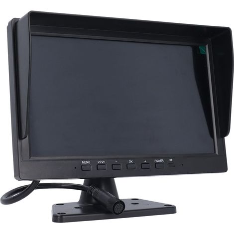Caméra de Recul sans Fil, Caméra de Recul 4 Canaux, avec écran 10,1 Pouces 1024 X 600, Alarme d'angle Mort BSD 120 DB, Caméra de Vision Nocturne Infrarouge HD (1/5)