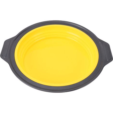 Molde de silicona Jiawu para pasteles, antiadherente, resistente al calor, de fácil desmolde (AMARILLO).