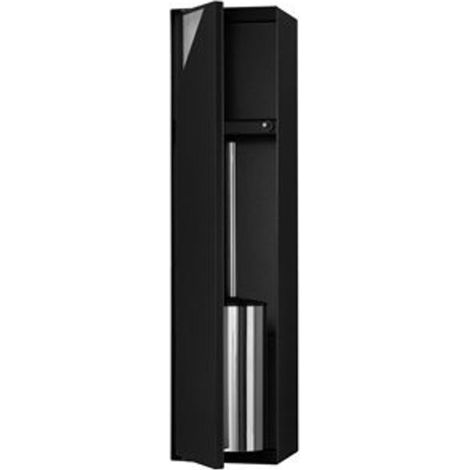 Looox special collection Brosse de toilette encastrée carrelable noir mat (1/5)