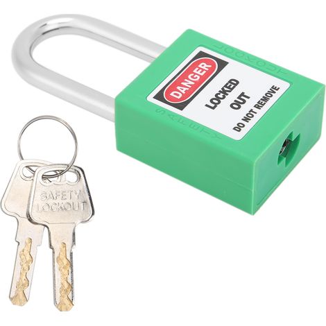 Cadenas de sécurité 38 mm isolant en plastique industriel, nylon PA et acier pour les secteurs de l'énergie chimique, électrique et nucléaire (écologique) (1/5)