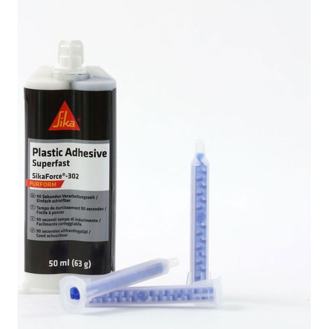 SikaForce-302 50ml 2K Kleber Kunststoffreparatur Purform (1/2)
