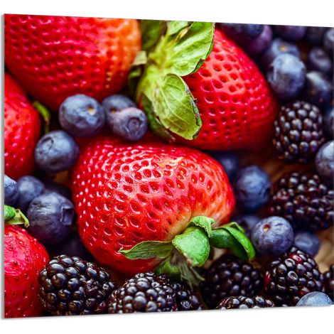 PANNELLO IN VETRO PER CUCINA 65x60 Fragole (1/5)