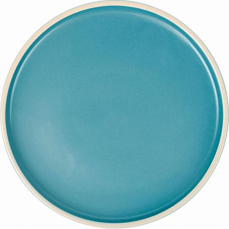 Assiette à Dessert Modèle AEKI Ø 20,5 cm - Assiette d'inspiration scandinave Bleu en Grés