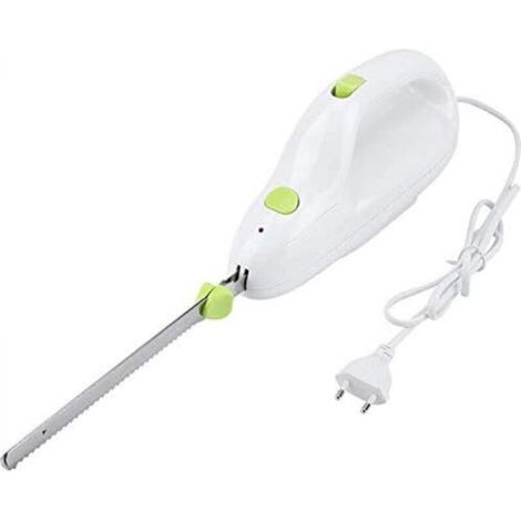 Electric bread knife, electric frozen meat knife with powerful 110W motor, portable stainless steel blade for cutting meat, bread, cheese (1/5)