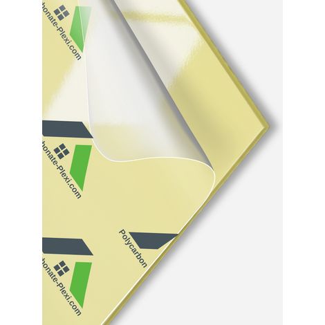 Plaque de PVC Alimentaire 3mm Jaune 2000x1000mm