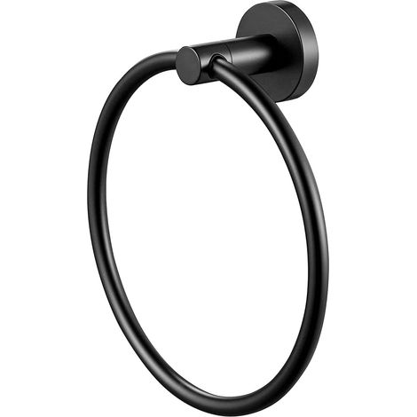 Anneau À Serviettes - Acier Inoxydable - Auto-Adhésif Sans Perçage - Pour Salle De Bain Toilette Cuisine - 1 Pièce