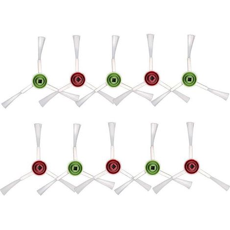 (10 pezzi) Spazzole laterali di ricambio per T20 Omni compatibili con ECOVACS DEEBOT T20 Omni / T20e Omni / X1 Omni / X1 Omni (bianche) (1/5)